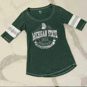 Michigan State University Spartans KA For Her Apparel Fitted Juniors Size Small